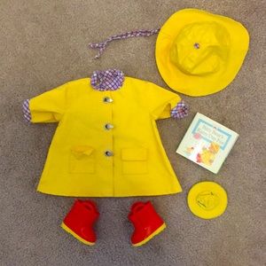 🇺🇸 American Girl Raincoat Gollosh Set